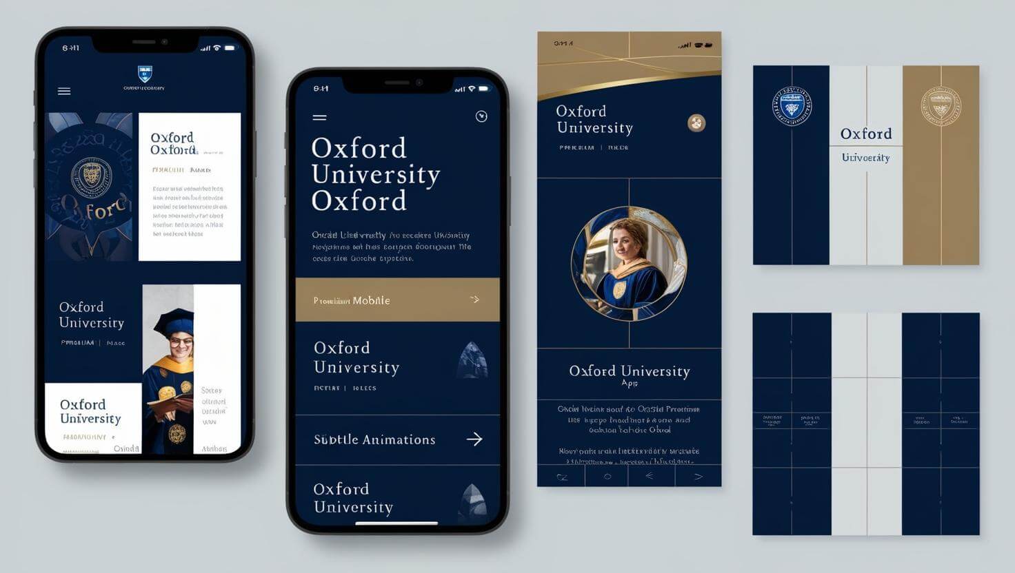 mobile app premium ui design for a Oxford university 1 Emiratron | Premium Digital Solutions for Web, Mobile, and Marketing Excellence in Dubai